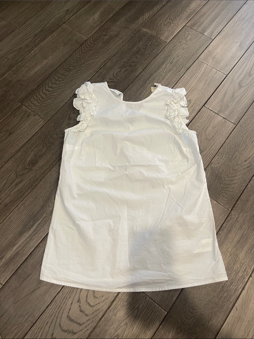 Michael Kors White Ruffle Sleeve Blouse